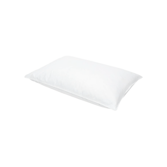 LuxeBalance premium goose down pillow with soft cotton cover offering hotel-style comfort and breathable support for restful sleep.