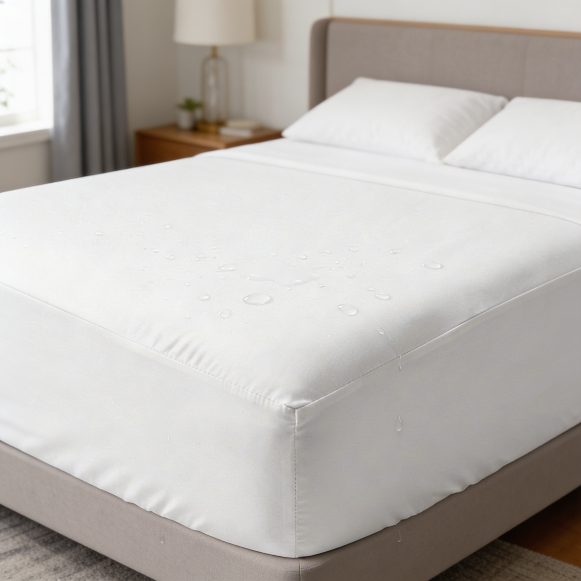 LuxeShield pillow protector designed for dust mite protection and a cleaner sleep environment